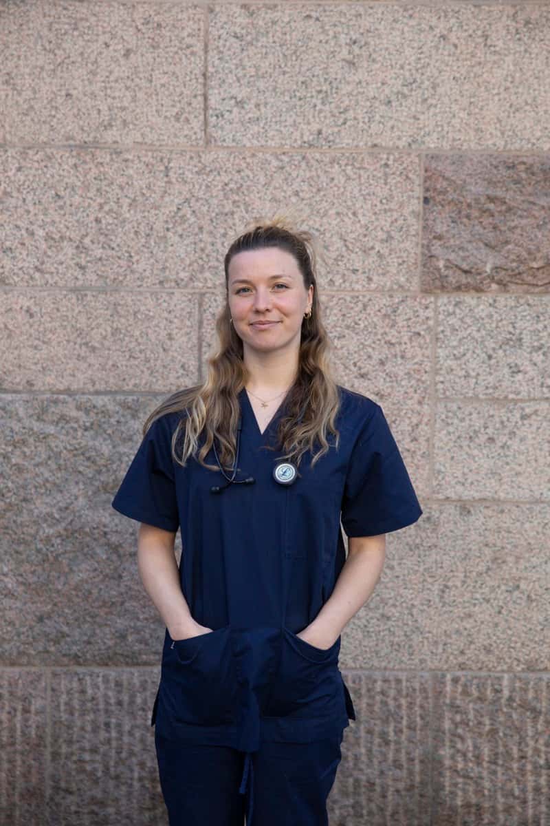 Siri, veterinär på PlutoVets Djurkliniken Kungsholmen