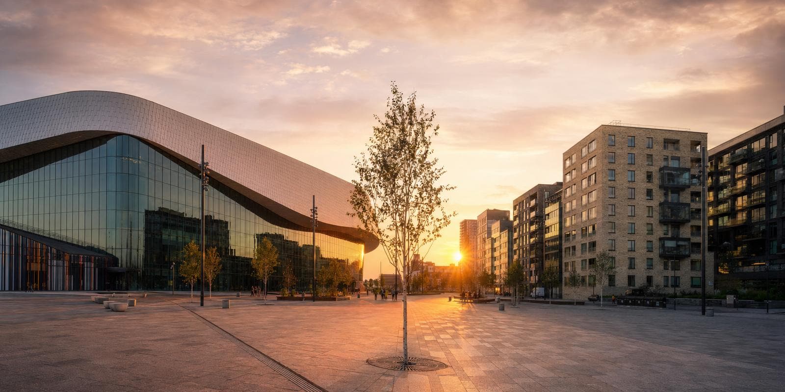 Hyllie, Malmö — Hyllie torg med Malmö Arena och moderna bostadskvarter. Hitta privatägda veterinärer och djurkliniker i Hyllie.