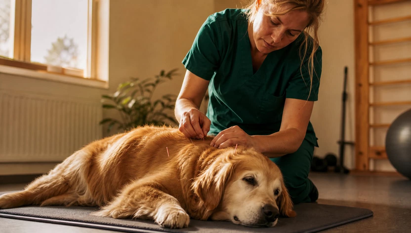 Akupunktur för hund vid rehab