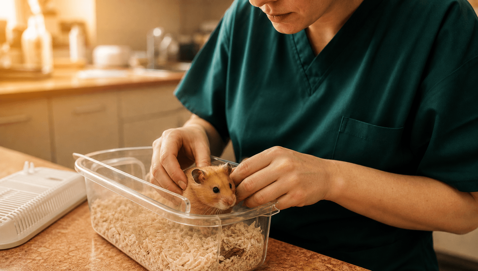 Hur håller du en hamster stabil inför akutbesöket? för hamster