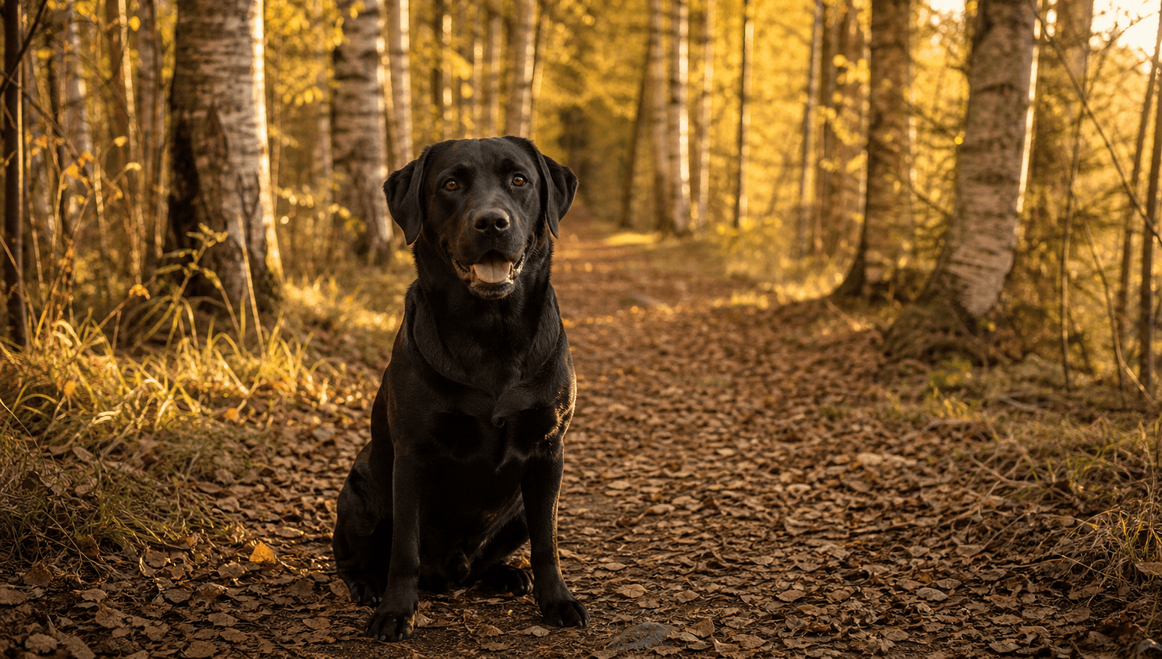 Hund rör sig piggt ute när smärtan är rätt behandlad.
